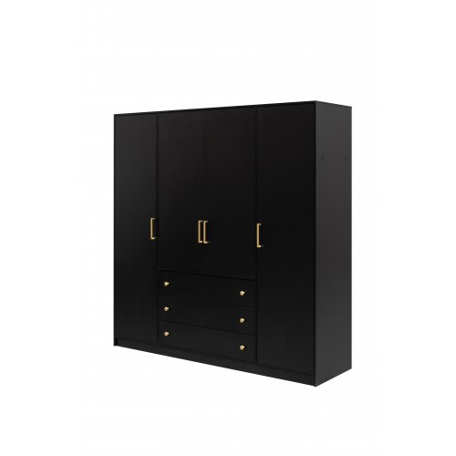 Skapis RETRO D4, melns